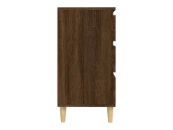 Aparador madera contrachapada marrón roble 60x35x70 cm