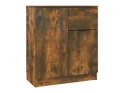 Aparador madera contrachapada color roble ahumado 60x30x70 cm ES22118