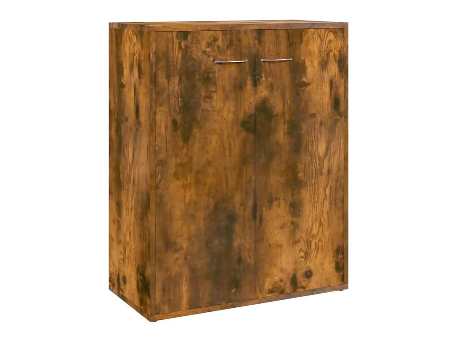 Aparador madera contrachapada color roble ahumado 60x30x75 cm ES96185