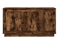 Aparador madera contrachapada roble ahumado 102x35x55 cm