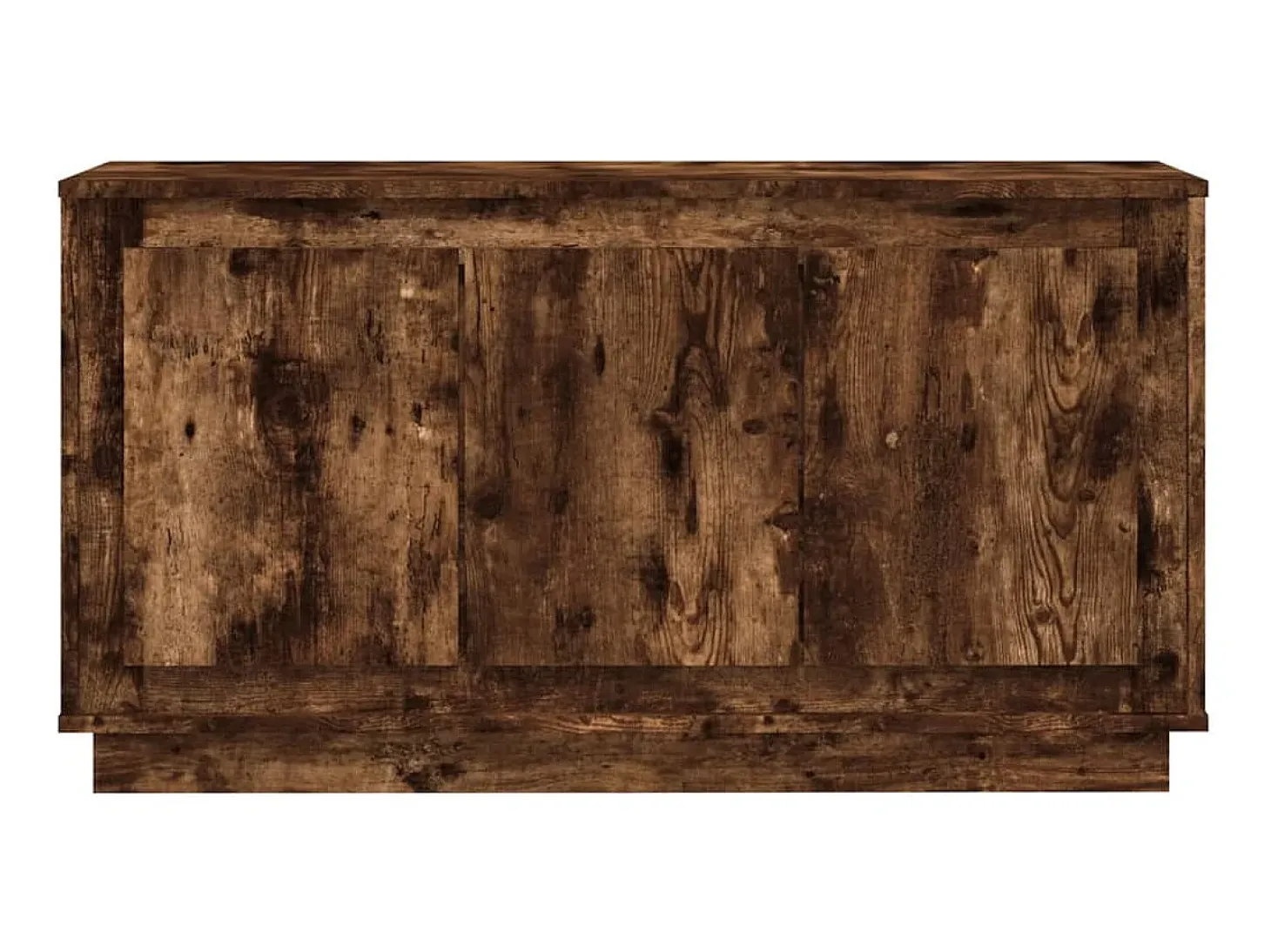 Aparador madera contrachapada roble ahumado 102x35x55 cm