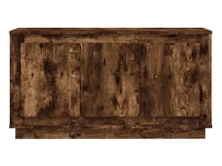 Aparador madera contrachapada roble ahumado 102x35x55 cm