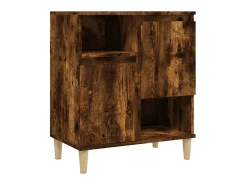 Aparador madera contrachapada color roble ahumado 60x35x70 cm ES17746