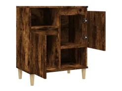 Aparador madera contrachapada color roble ahumado 60x35x70 cm ES17746