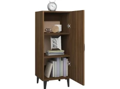 Aparador madera contrachapada marrón roble 34,5x34x90 cm ES74853