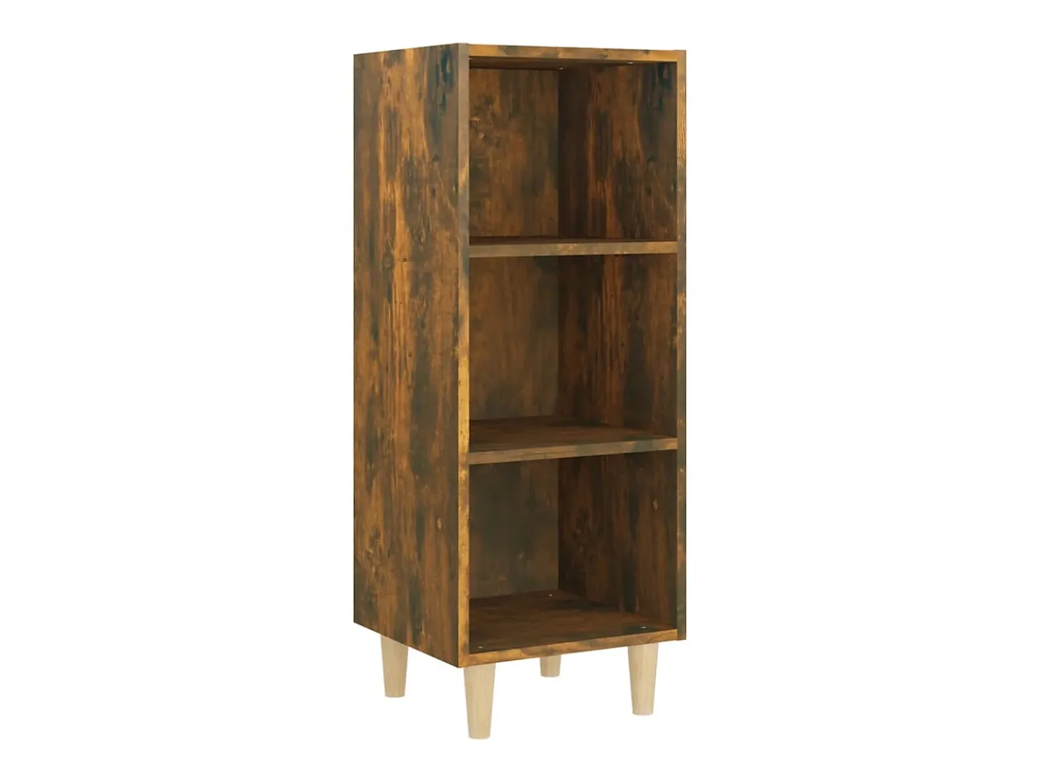 Aparador madera contrachapada roble ahumado 34,5x32,5x90 cm