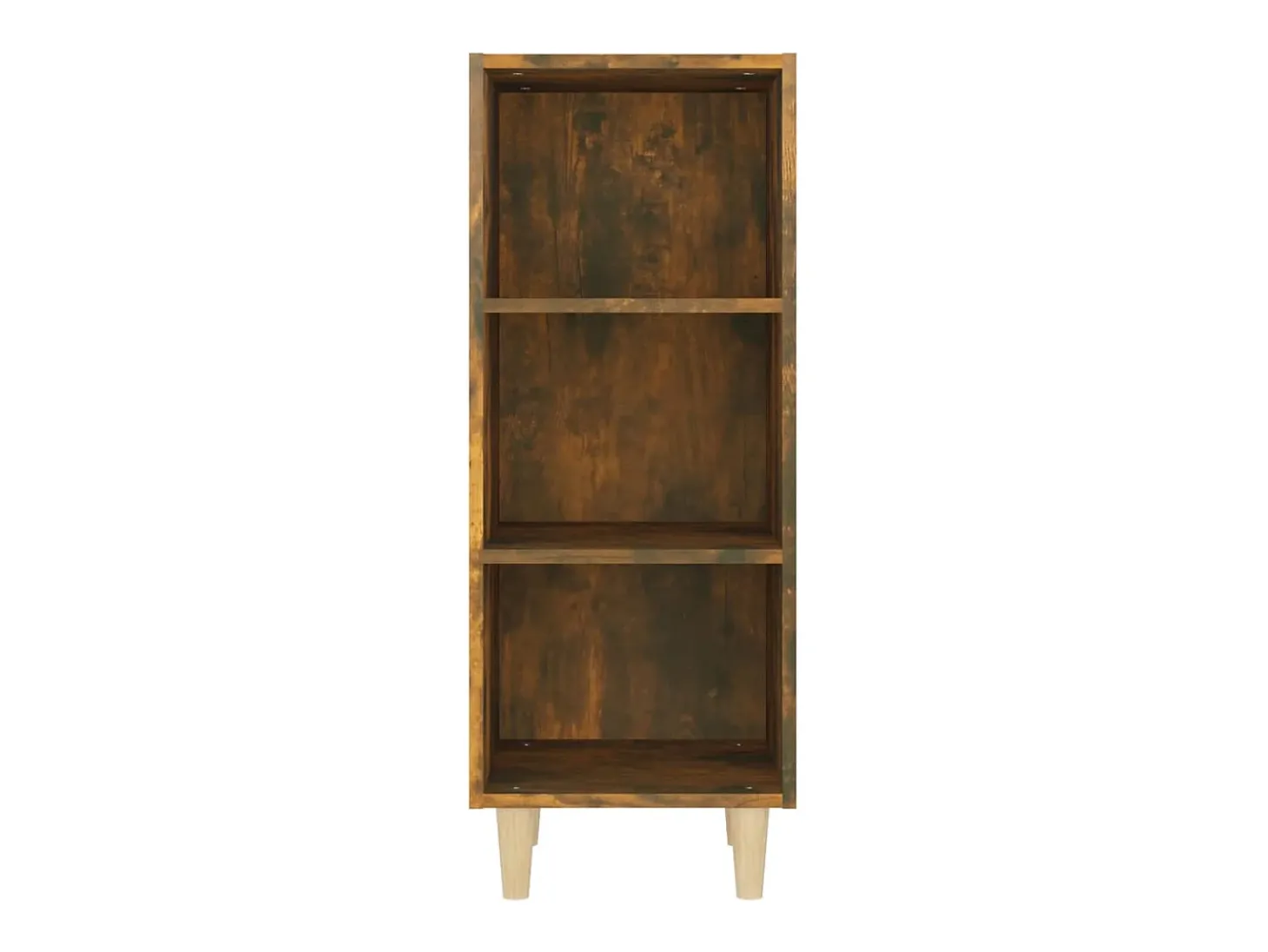 Aparador madera contrachapada roble ahumado 34,5x32,5x90 cm
