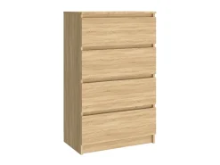 Aparador madera contrachapada color roble Sonoma 60x35x98,5 cm ES13401
