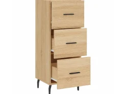 Aparador madera contrachapada color roble Sonoma 34,5x34x90 cm ES17244
