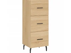 Aparador madera contrachapada color roble Sonoma 34,5x34x90 cm ES17244