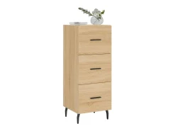 Aparador madera contrachapada color roble Sonoma 34,5x34x90 cm ES17244
