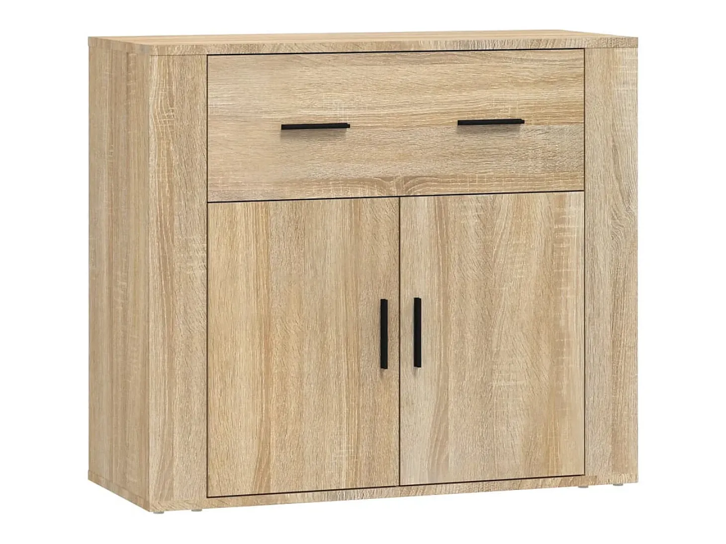 Aparador madera contrachapada color roble Sonoma 80x33x70 cm ES364674