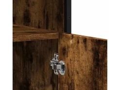 Aparador madera contrachapada color roble ahumado 100x35x76 cm