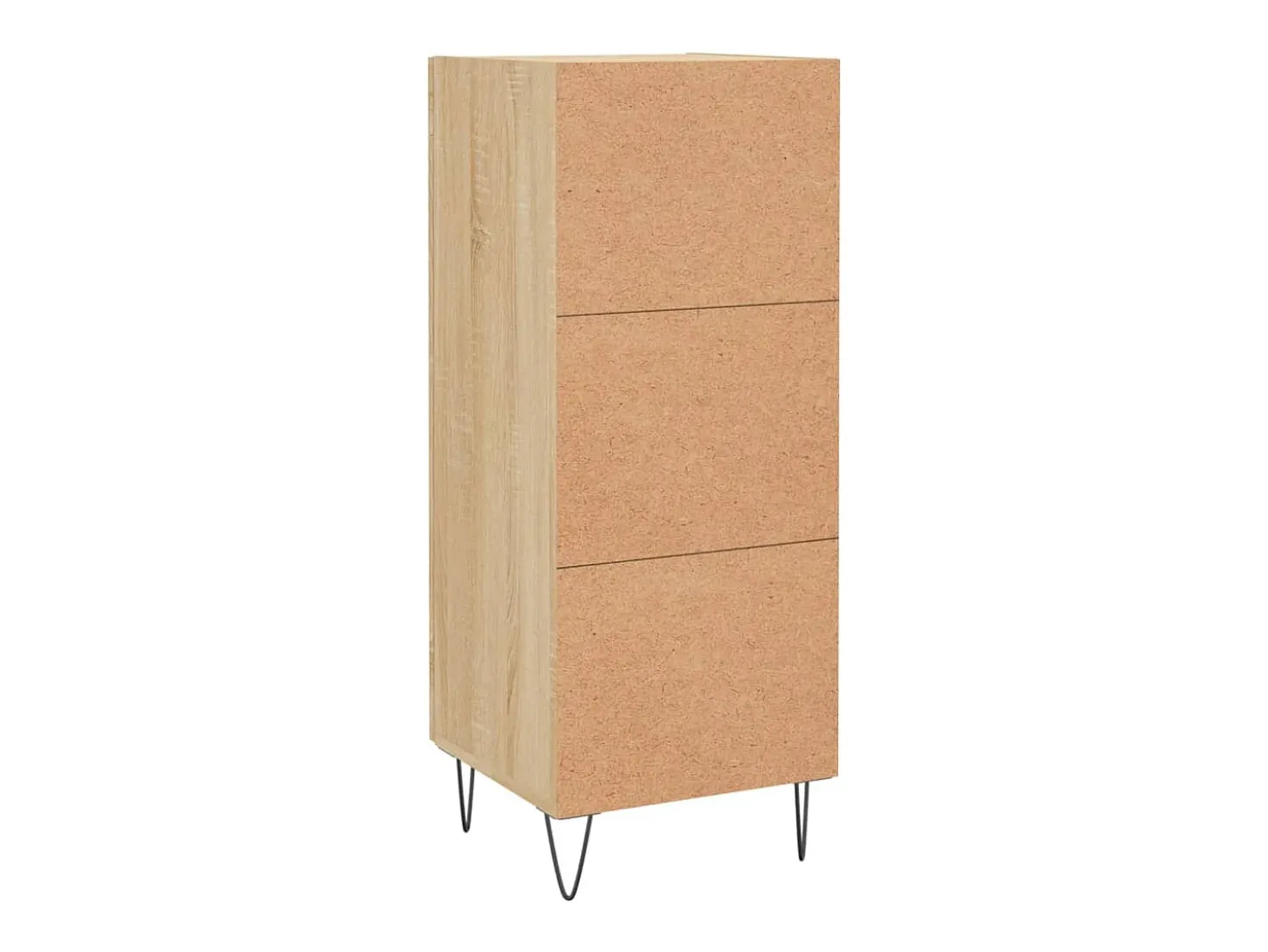 Aparador madera contrachapada color roble Sonoma 34,5x34x90 cm