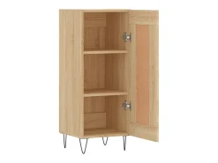 Aparador madera contrachapada color roble Sonoma 34,5x34x90 cm