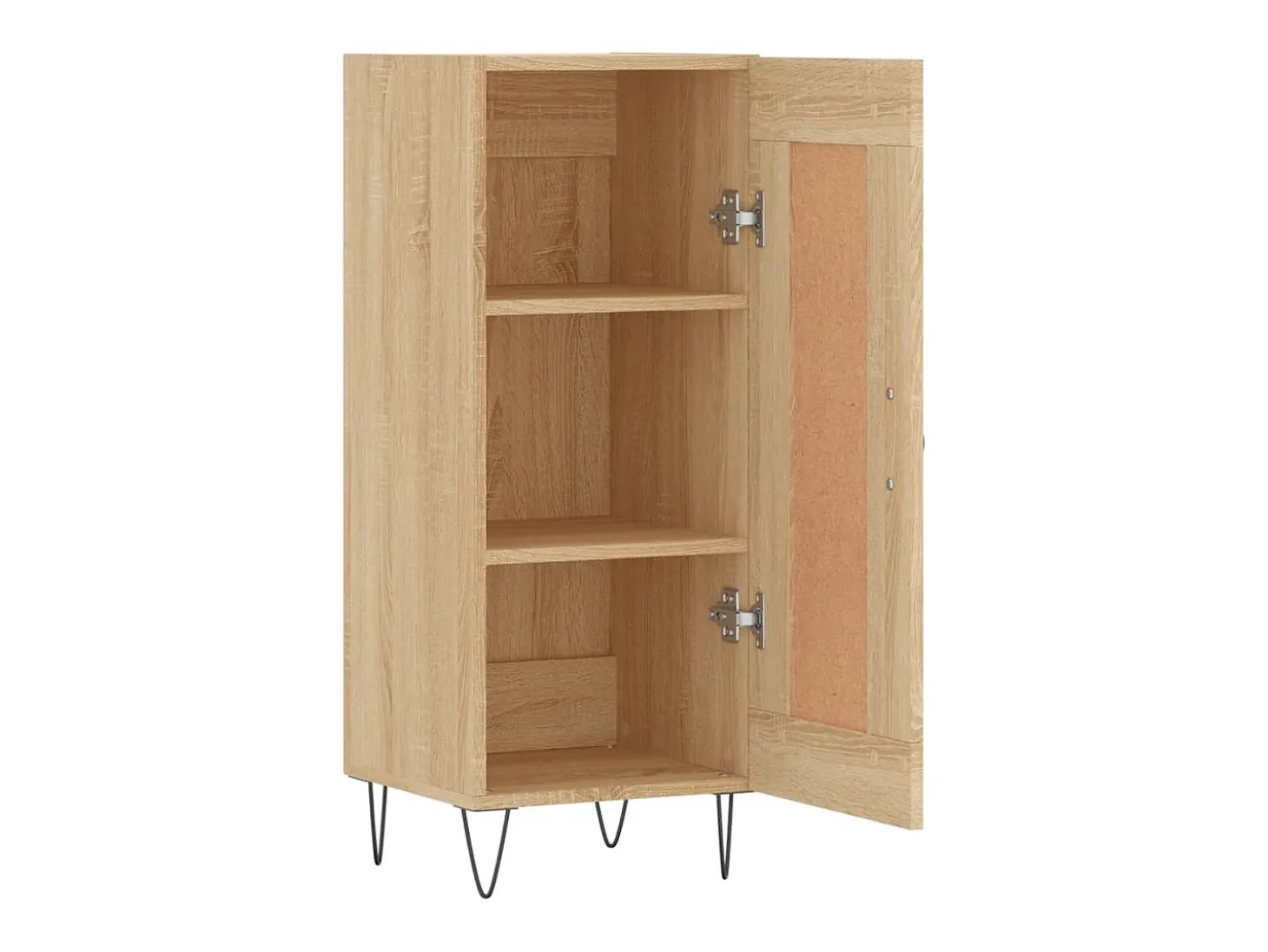 Aparador madera contrachapada color roble Sonoma 34,5x34x90 cm
