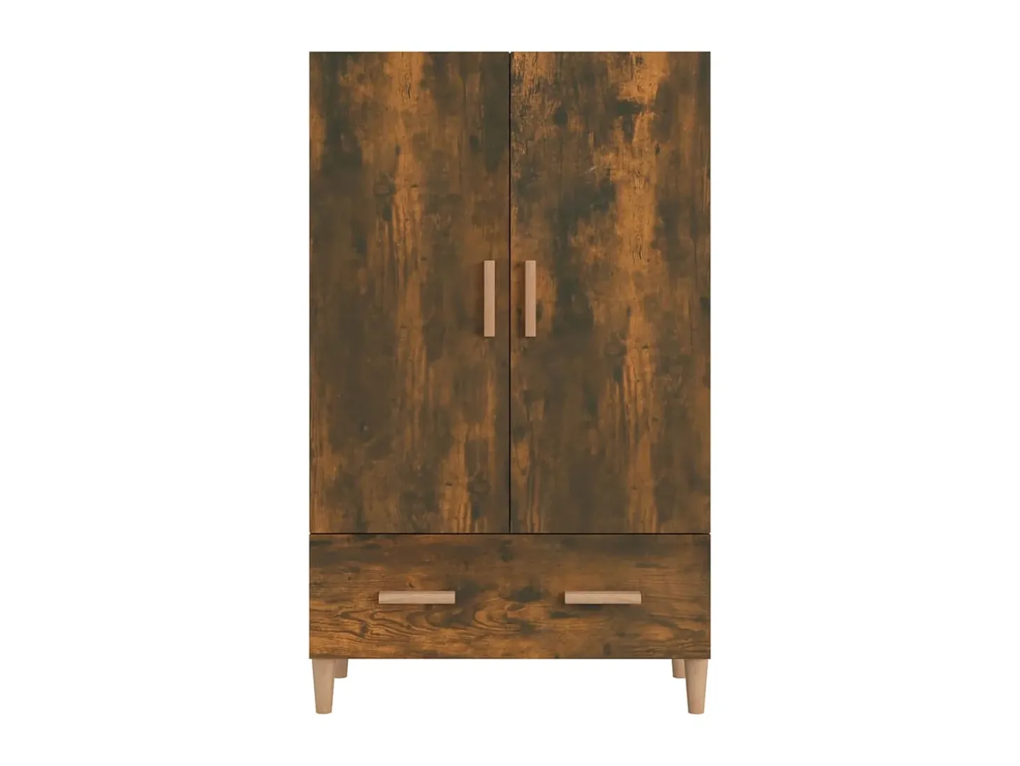 Aparador madera contrachapada roble ahumado 70x31x115 cm ES16377