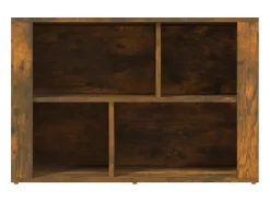 Aparador madera contrachapada color roble ahumado 80x30x54 cm ES31687