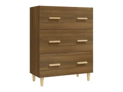 Aparador madera contrachapada marrón roble 70x34x90 cm ES99662