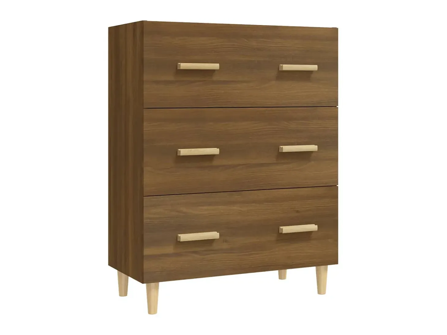Aparador madera contrachapada marrón roble 70x34x90 cm ES99662