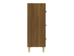 Aparador madera contrachapada marrón roble 70x34x90 cm ES99662