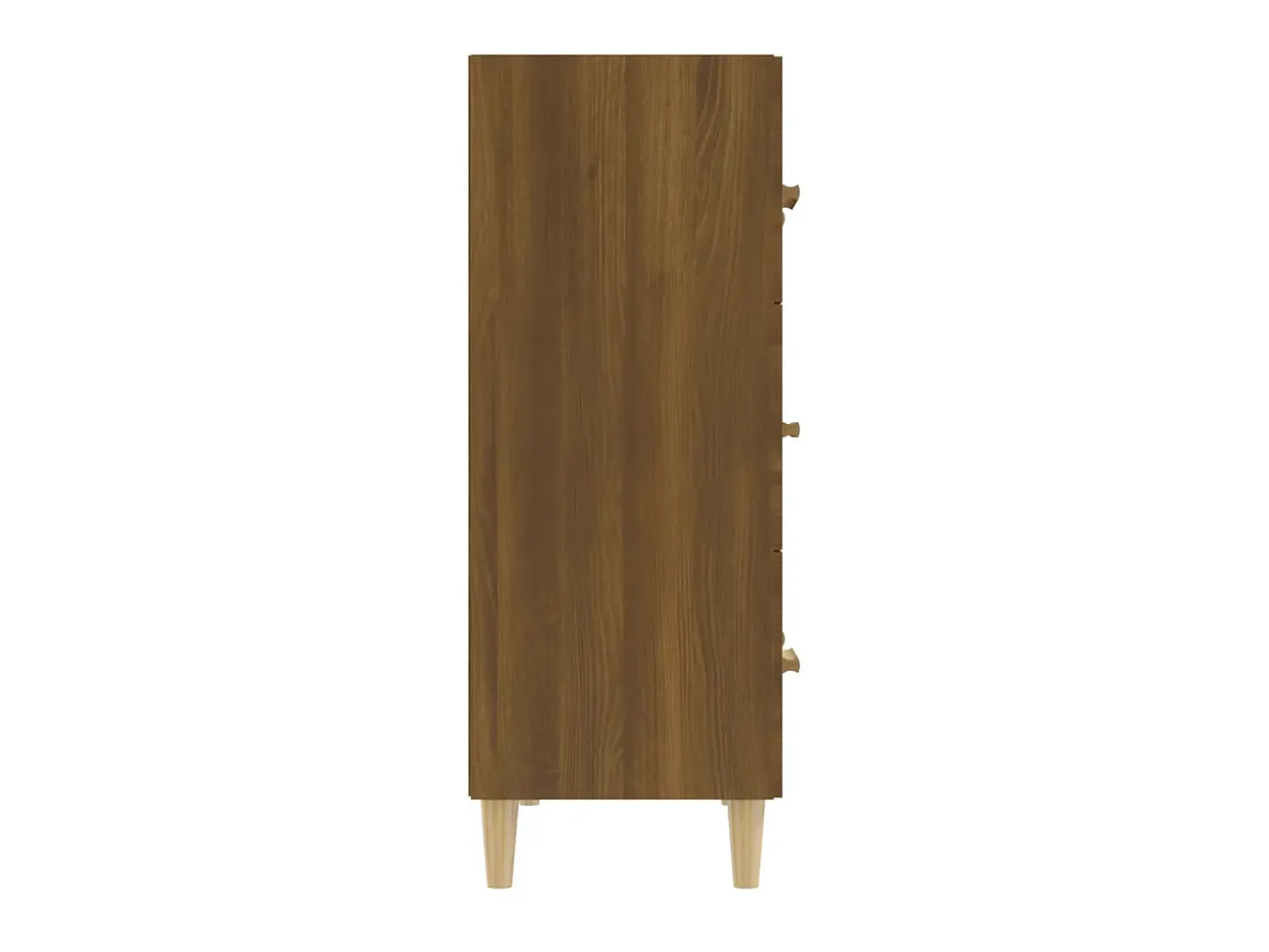 Aparador madera contrachapada marrón roble 70x34x90 cm ES99662