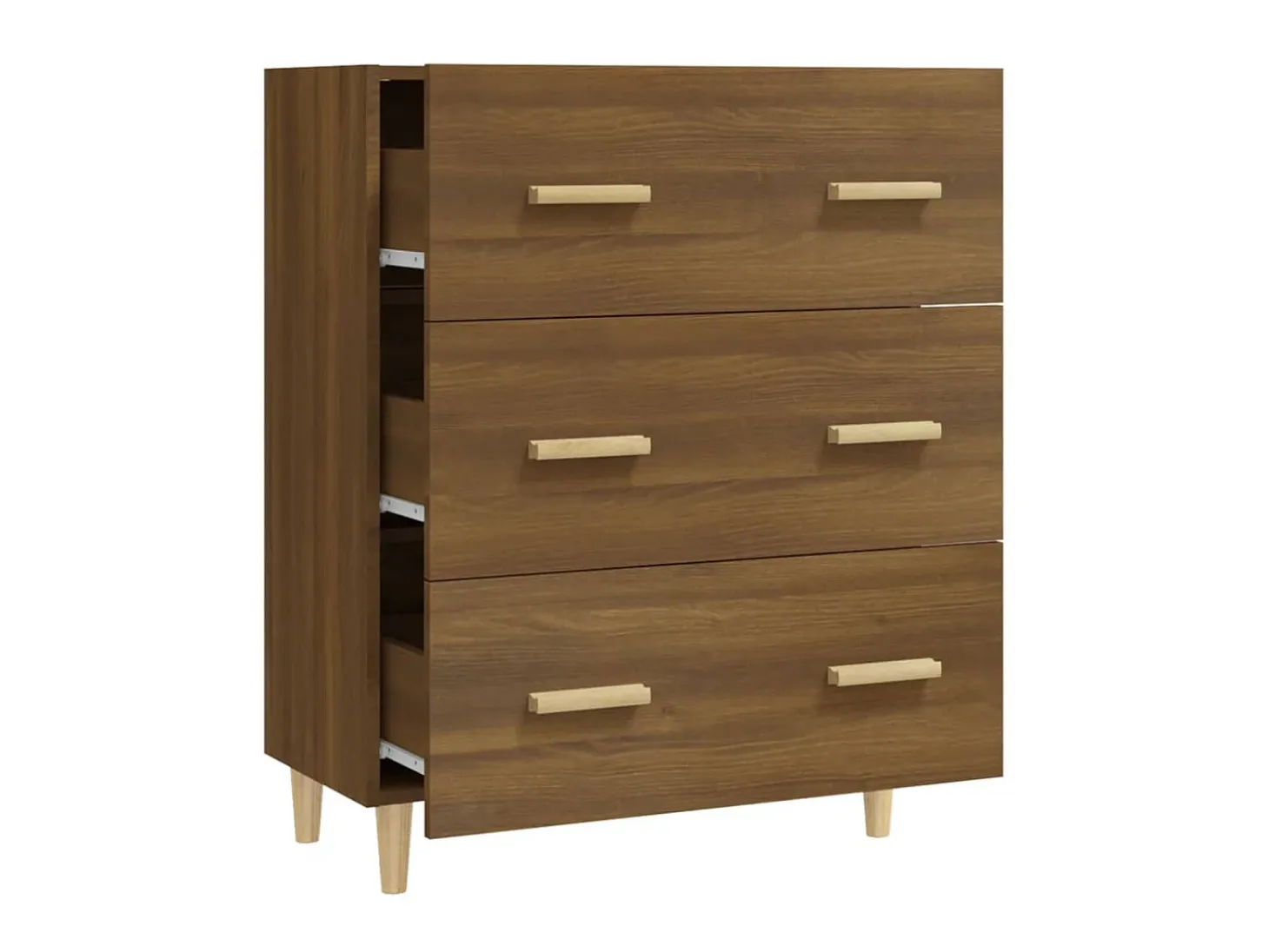 Aparador madera contrachapada marrón roble 70x34x90 cm ES99662