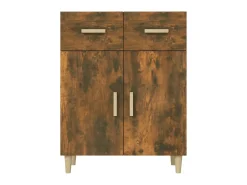 Aparador madera contrachapada roble ahumado 69,5x34x89 cm ES74608