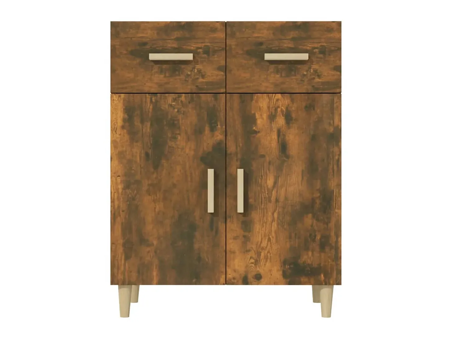 Aparador madera contrachapada roble ahumado 69,5x34x89 cm ES74608