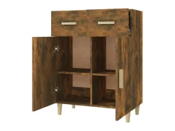 Aparador madera contrachapada roble ahumado 69,5x34x89 cm ES74608