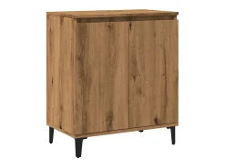 Aparador madera contrachapada roble artisian 60x35x70 cm