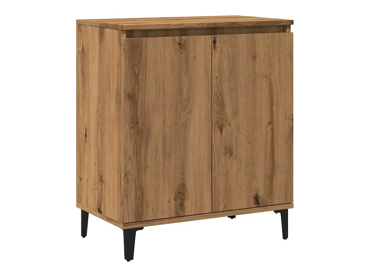 Aparador madera contrachapada roble artisian 60x35x70 cm