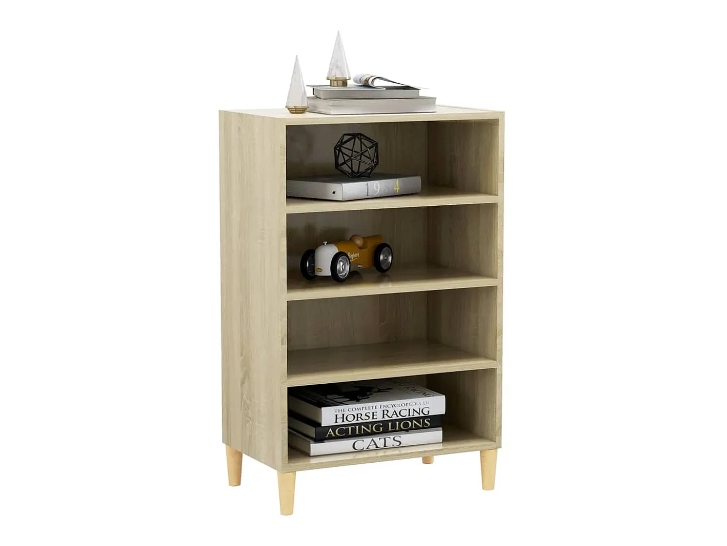 Aparador madera contrachapada color roble Sonoma 57x35x90 cm