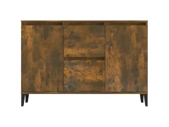 Aparador madera contrachapada color roble ahumado 104x35x70 cm ES72417
