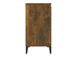 Aparador madera contrachapada color roble ahumado 104x35x70 cm ES72417