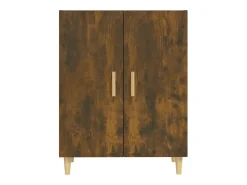 Aparador madera contrachapada color roble ahumado 70x34x90 cm ES52944
