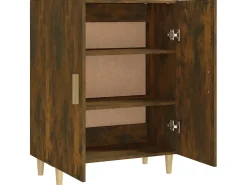 Aparador madera contrachapada color roble ahumado 70x34x90 cm ES52944