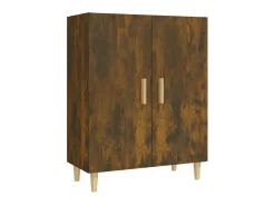 Aparador madera contrachapada color roble ahumado 70x34x90 cm ES52944