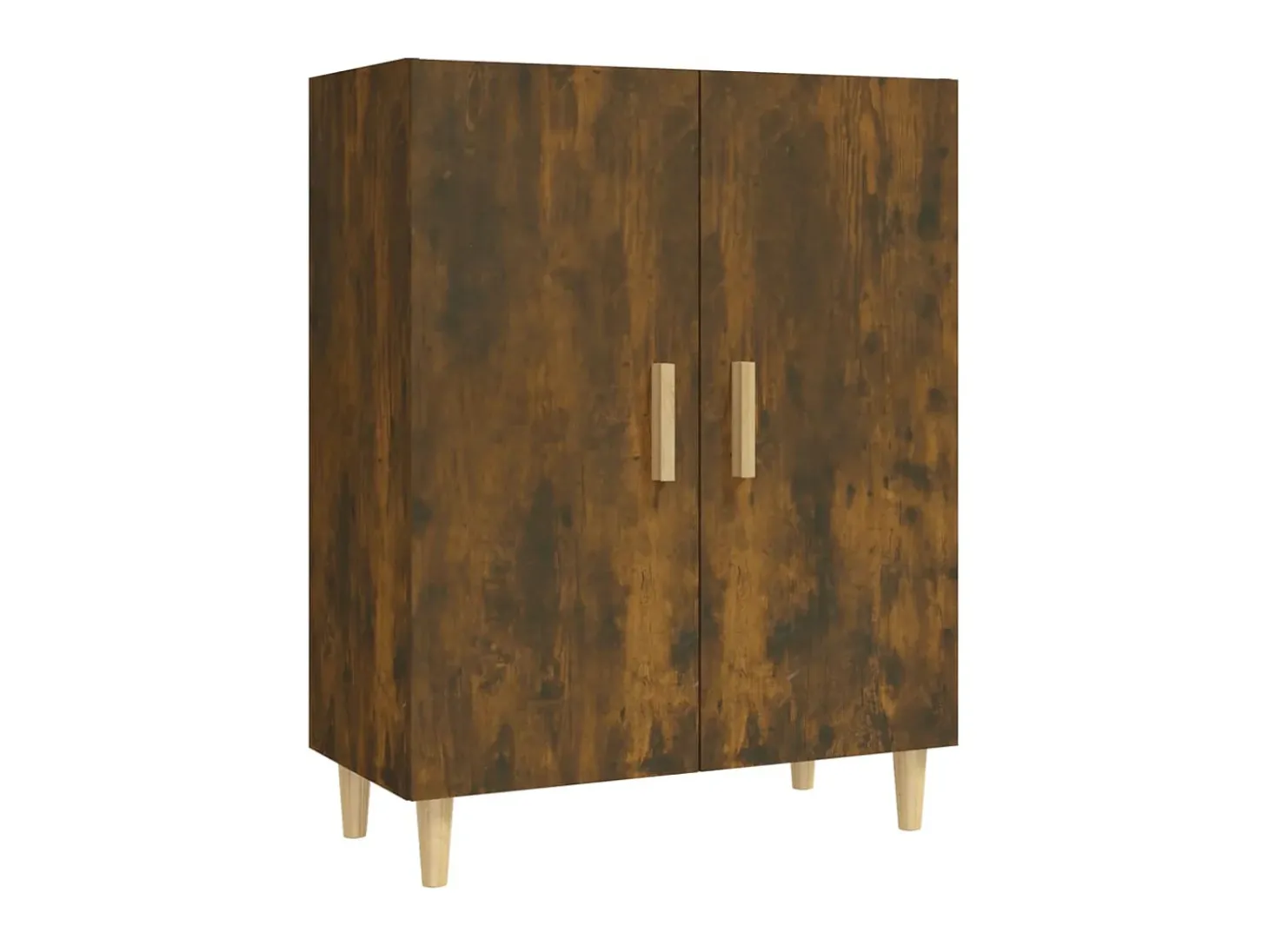 Aparador madera contrachapada color roble ahumado 70x34x90 cm ES52944
