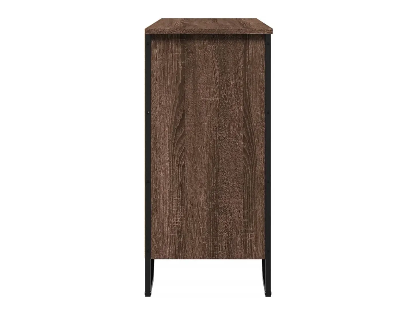 Aparador madera contrachapada roble marrón 91x35,5x74,5 cm