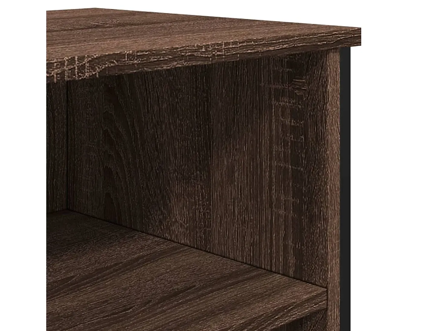 Aparador madera contrachapada roble marrón 91x35,5x74,5 cm