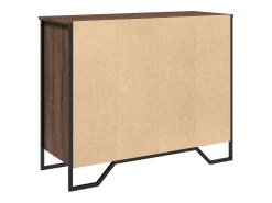 Aparador madera contrachapada roble marrón 91x35,5x74,5 cm