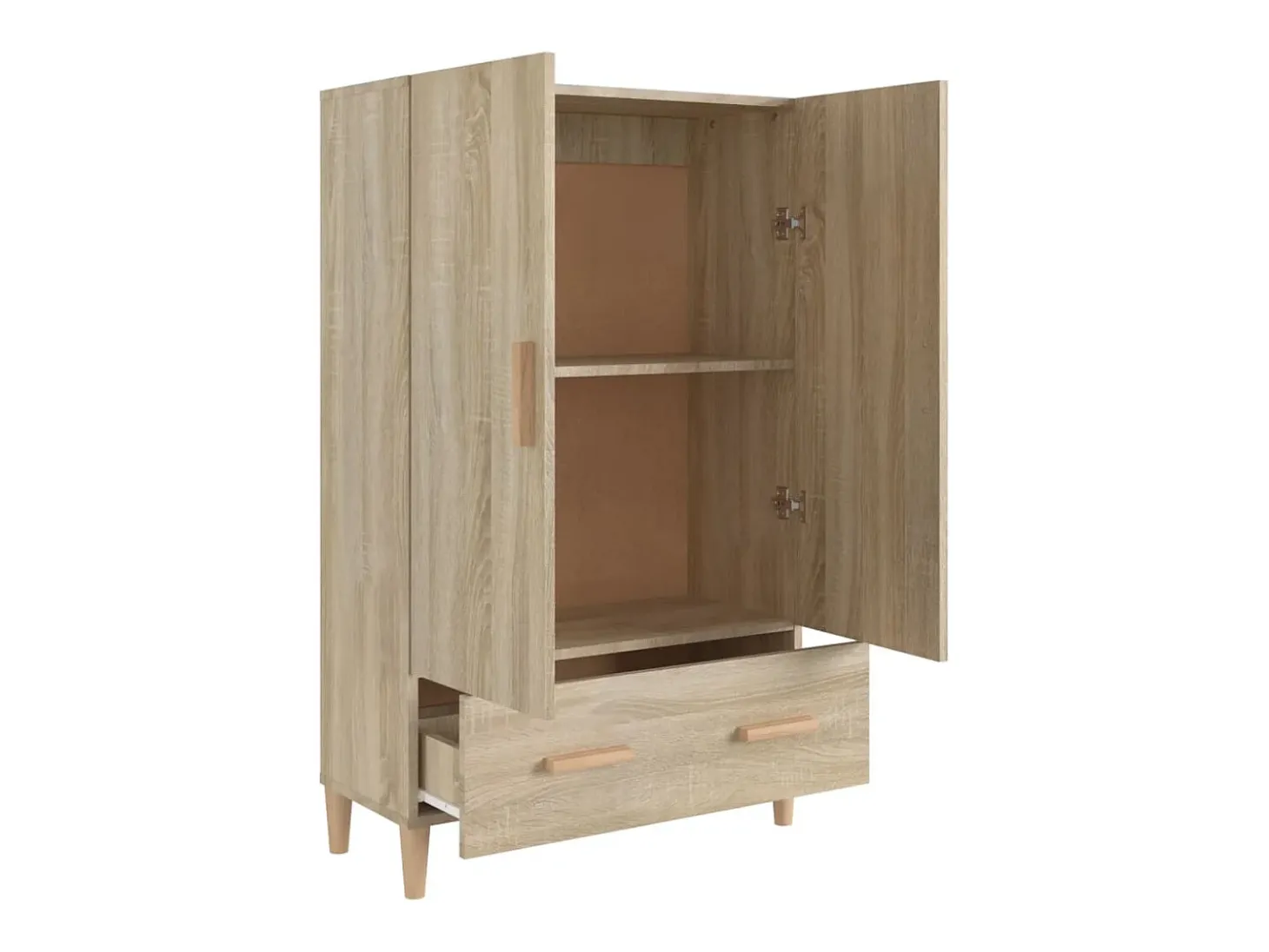 Aparador madera contrachapada roble Sonoma 70x31x115 cm
