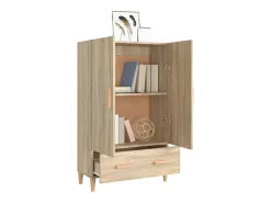 Aparador madera contrachapada roble Sonoma 70x31x115 cm