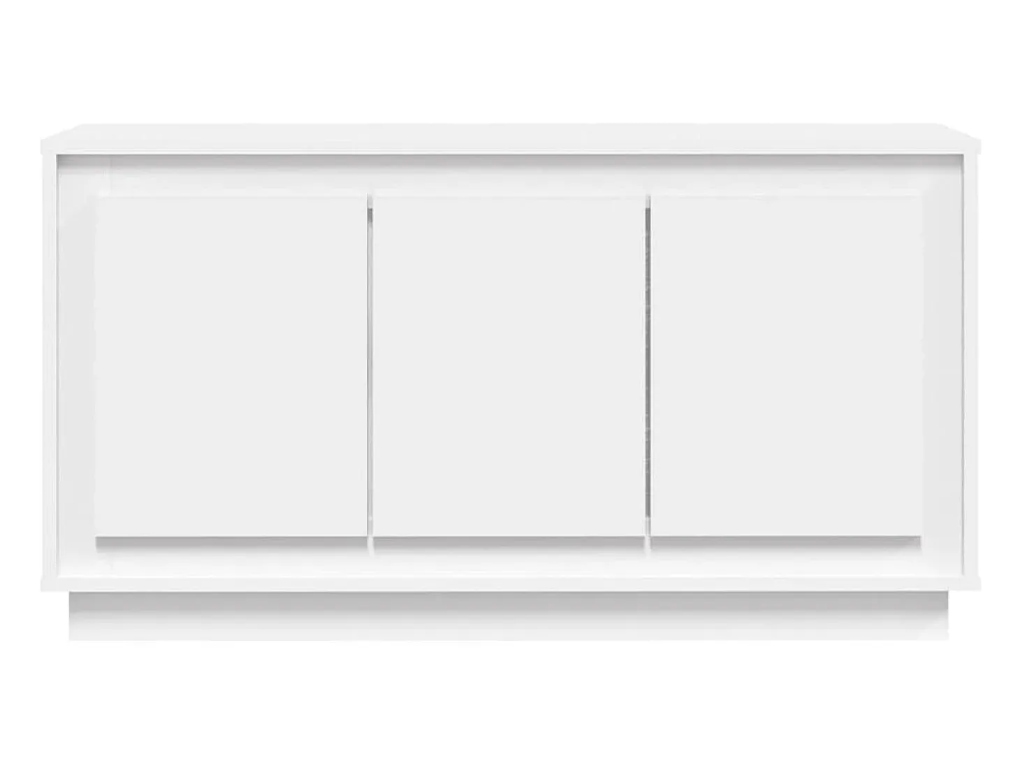 Aparador madera contrachapada blanco 102x35x55 cm ES369904