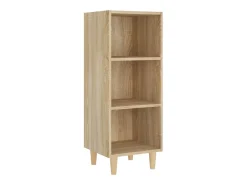 Aparador madera contrachapada roble sonoma 34,5x32,5x90 cm