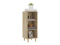 Aparador madera contrachapada roble sonoma 34,5x32,5x90 cm