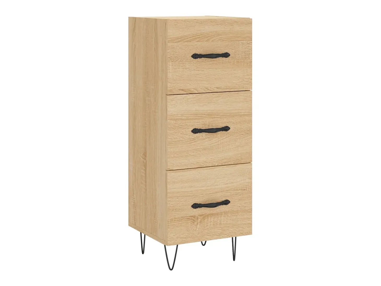 Aparador madera contrachapada color roble Sonoma 34,5x34x90 cm ES86164