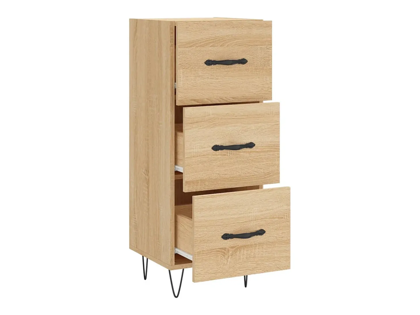 Aparador madera contrachapada color roble Sonoma 34,5x34x90 cm ES86164