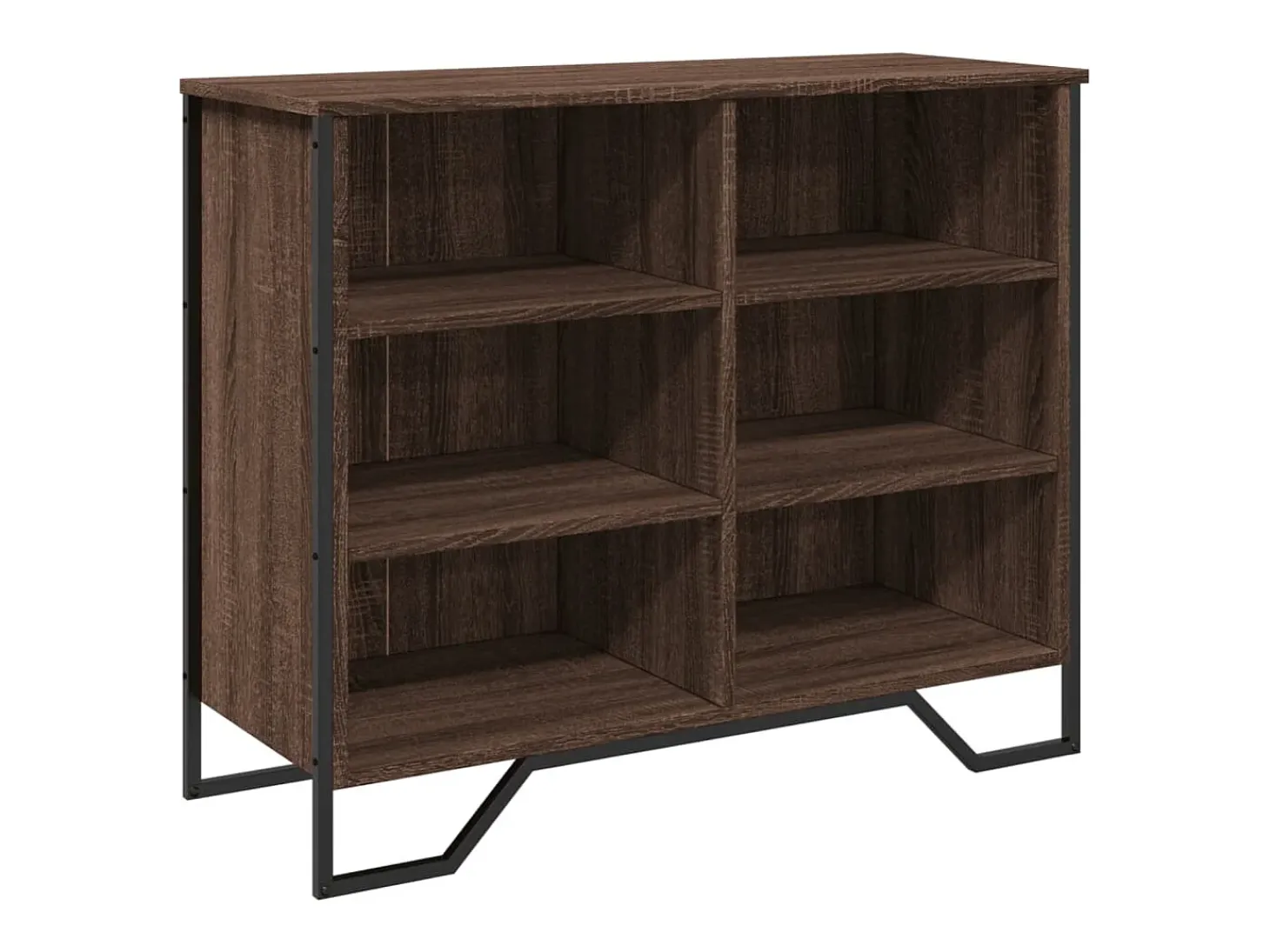 Aparador madera contrachapada roble marrón 91x35,5x74,5 cm